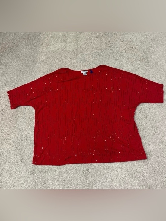 Catherines Tops - Catherines 3/4 Sleeve Sequin Top